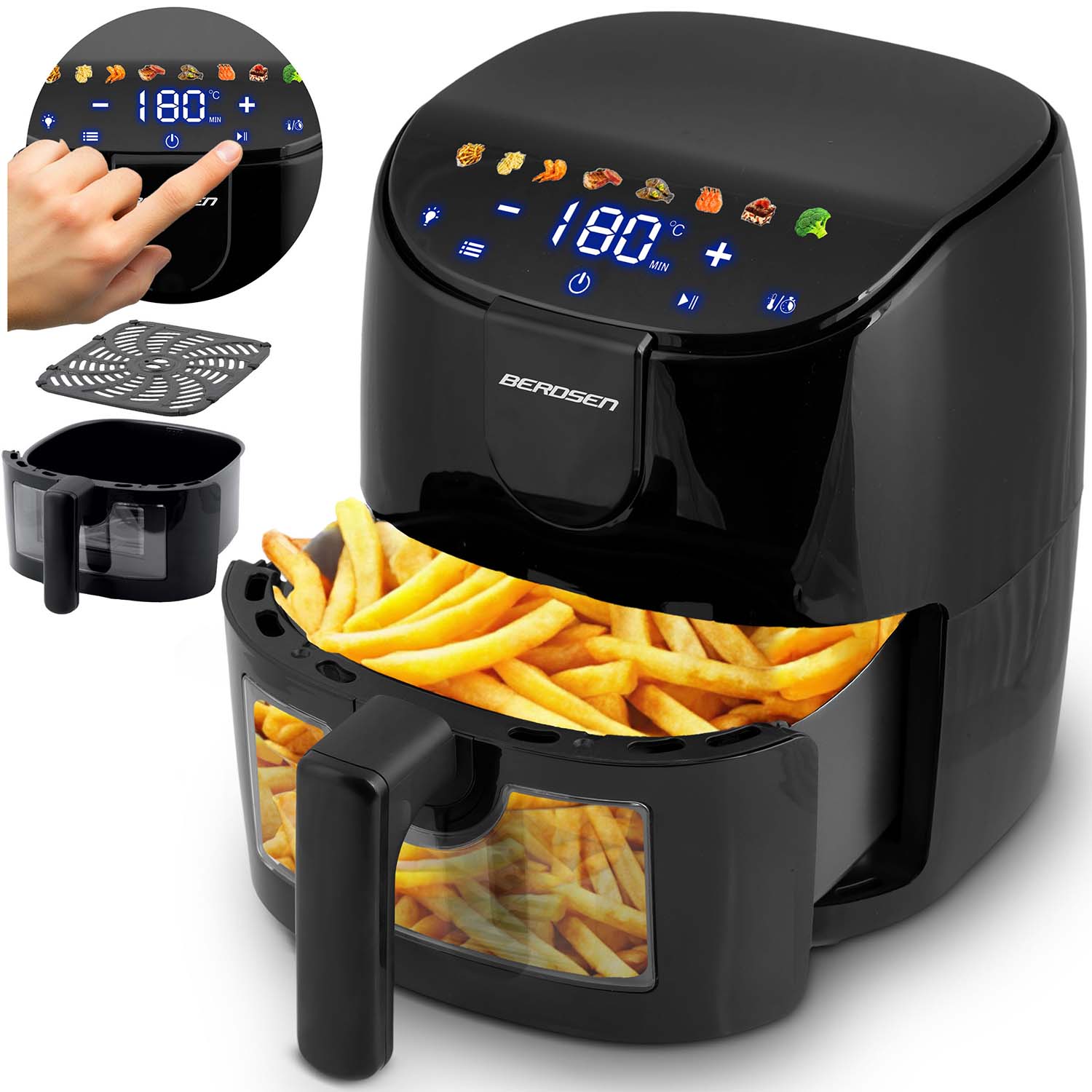Berdsen BD-658 musta airfryer