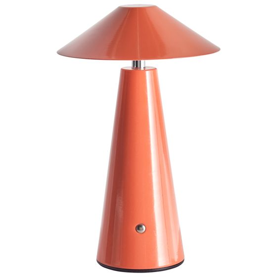 Langaton LED-pöytävalaisin APAYAO himmentimellä metalli Punainen