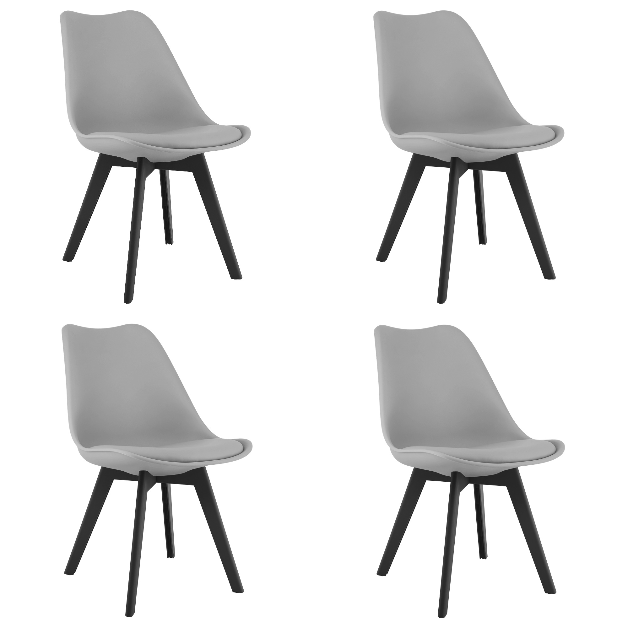 MARK-tuoli - harmaat / mustat jalat x 4
