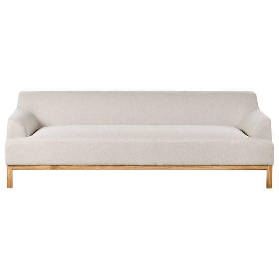 Sohva SOSJO kangas Vaaleanbeige 3-istuttava