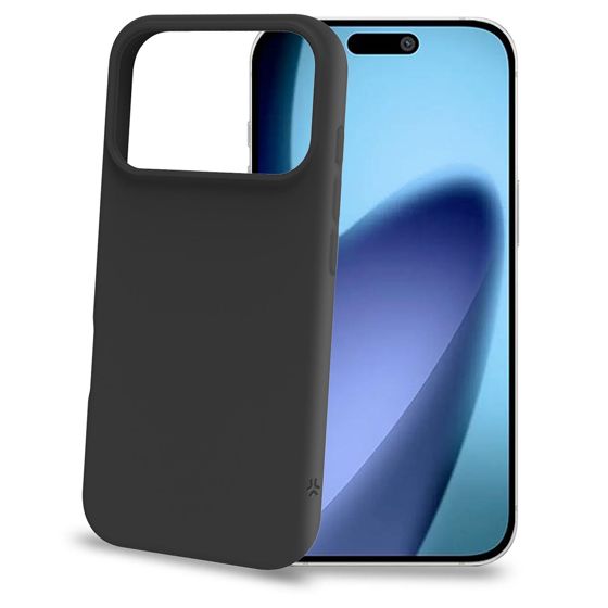 iPhone 17 Pro pehmeä kumikotelo, musta, naarmuuntumaton