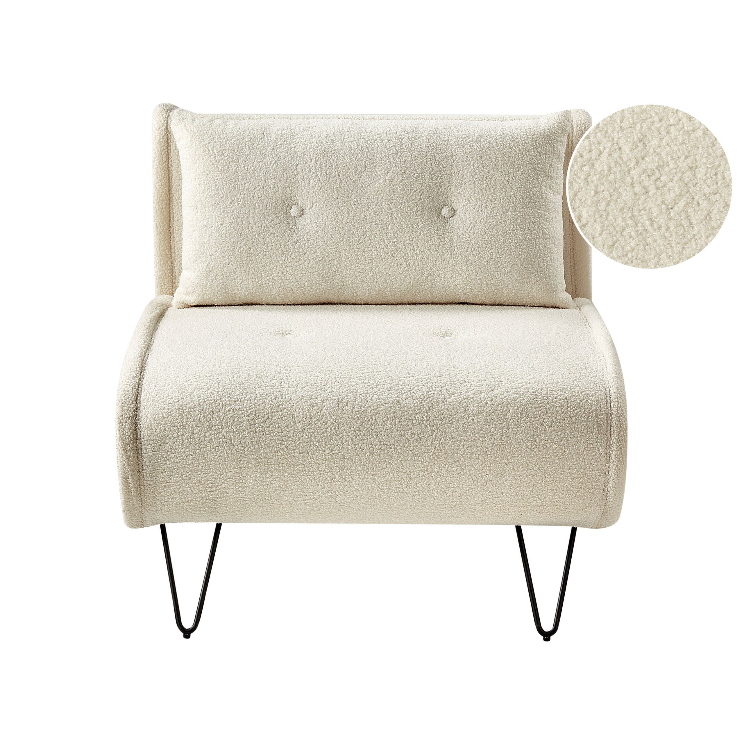 Vuodetuoli VESTFOLD buklee Luonnonvalkoinen