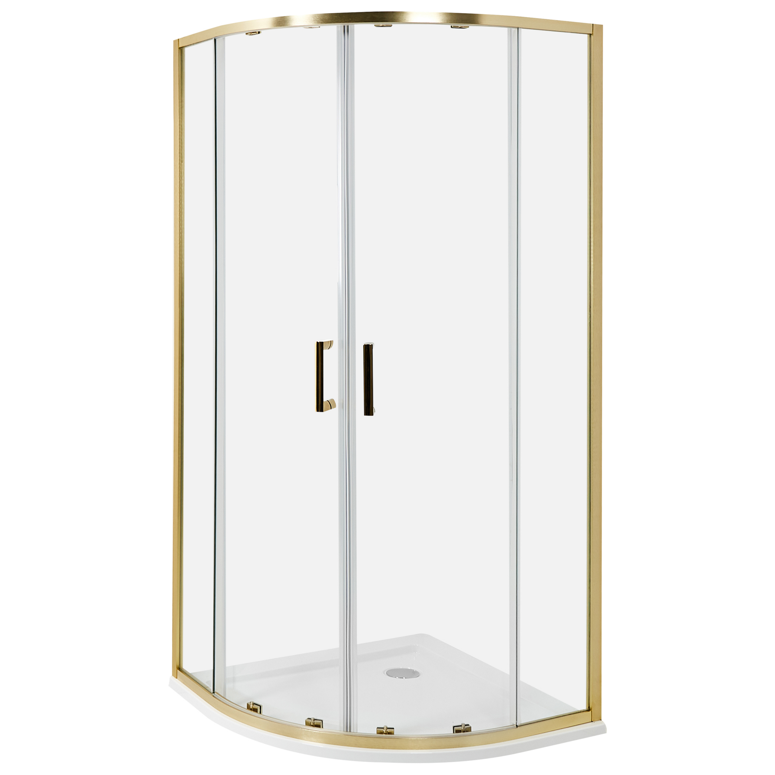 Suihkunurkka JUKATAN 90 x 90 x 185 cm Kulta