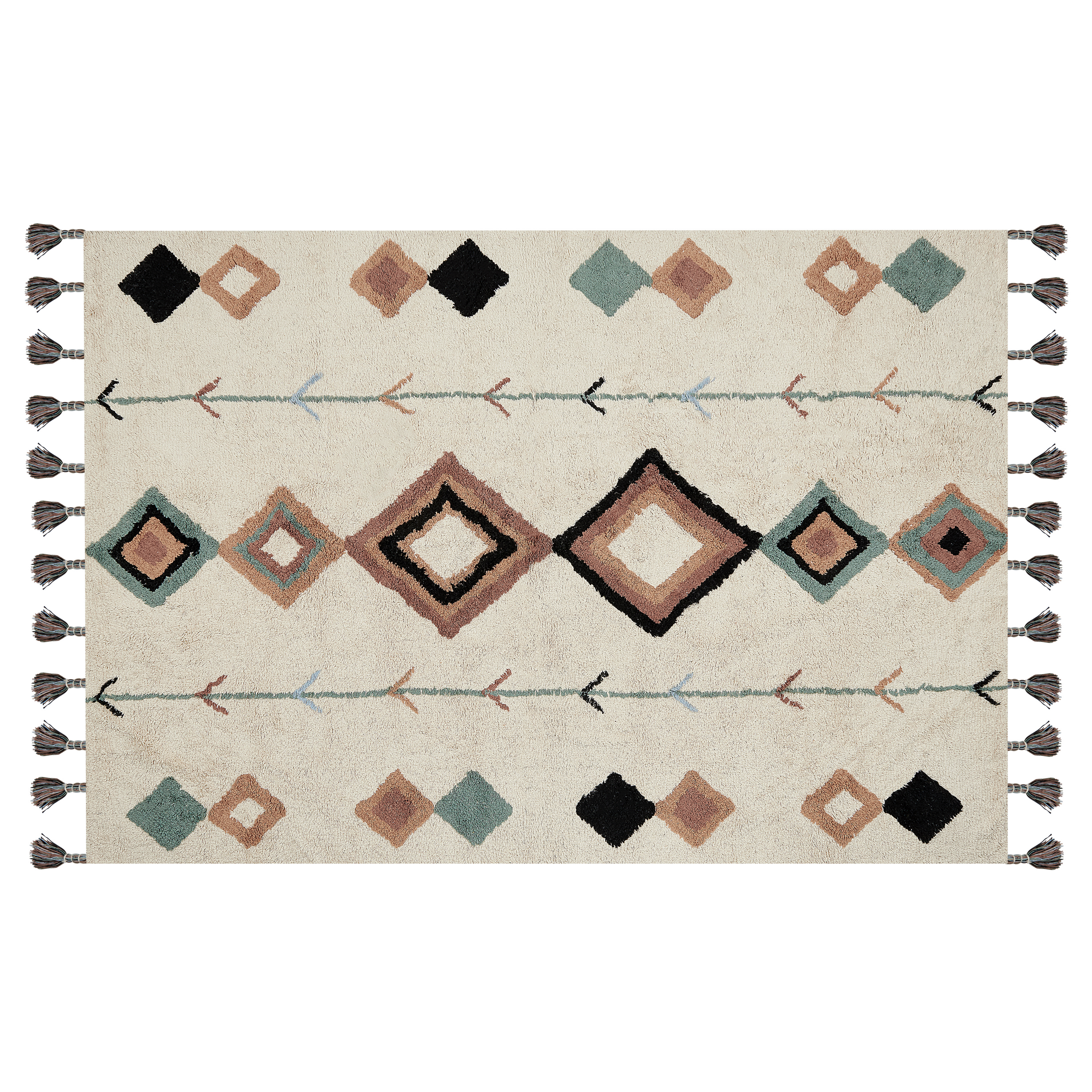 Matto ESKISEHIR Beige 140 x 200 cm Puuvilla