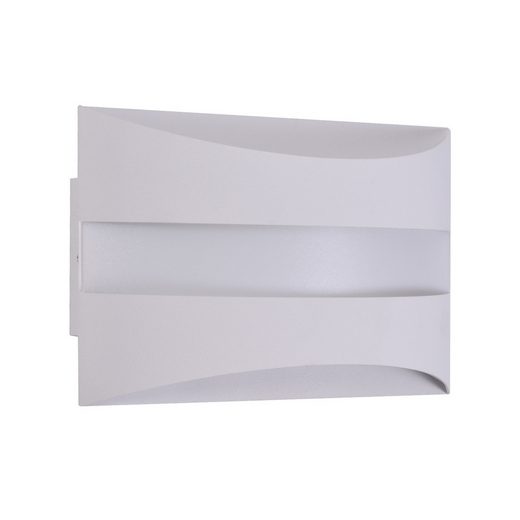 NETTLIFE Valkoinen sisäseinävalaisin LED-valaistuksella - Moderni design, lämpimän valkoinen 3000 K, 5 W ylös-/alaspäin suuntautuvalla valaistuksella