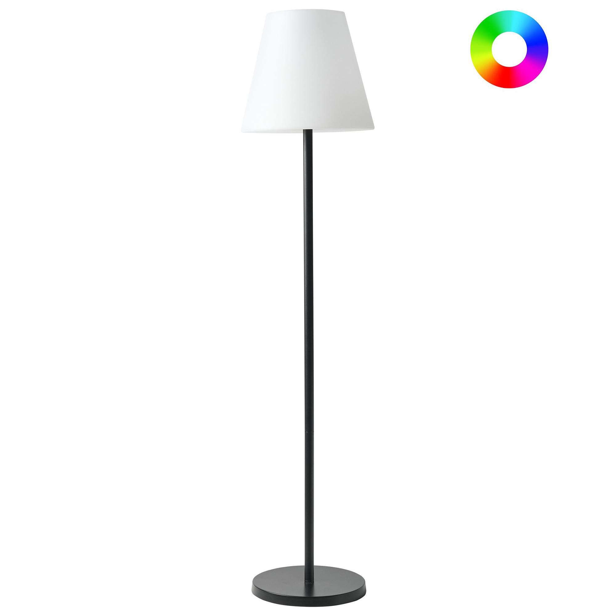 Solar-LED-ulkolattiavalaisin FONESCA Valkoinen