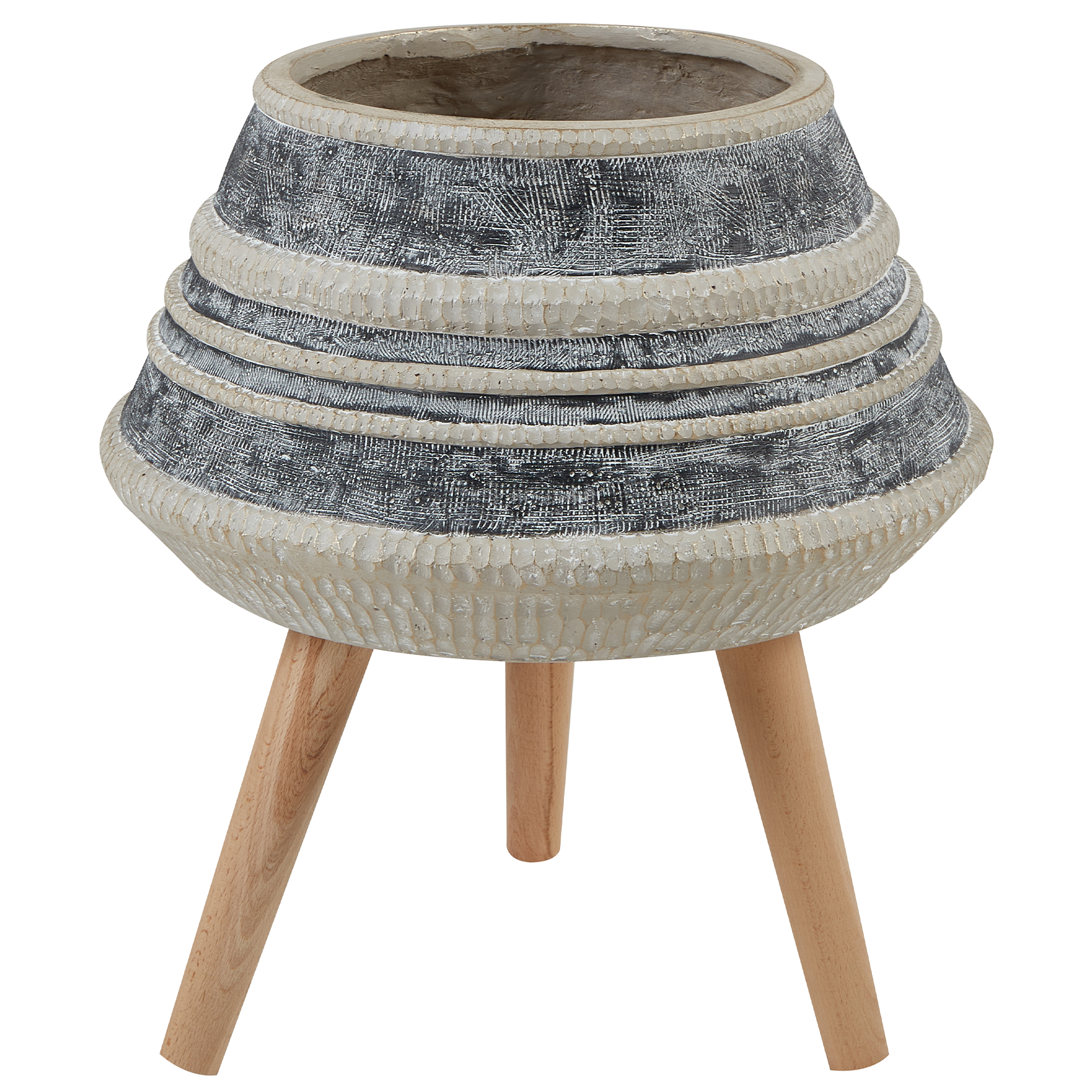 Korotettu kukkaruukku ATHAEA 37 cm Beige