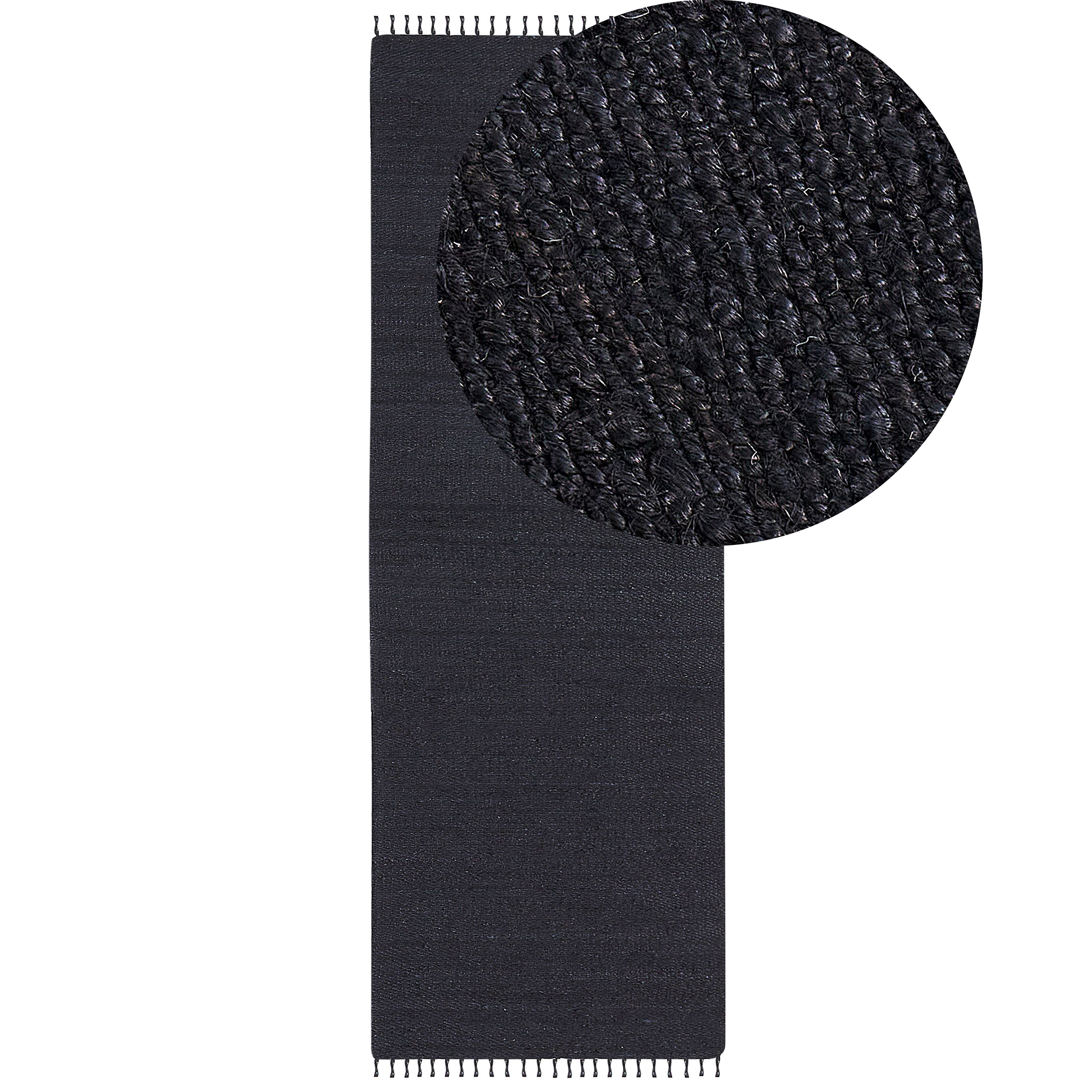 Matto SINANKOY Musta 80 x 300 cm juutti