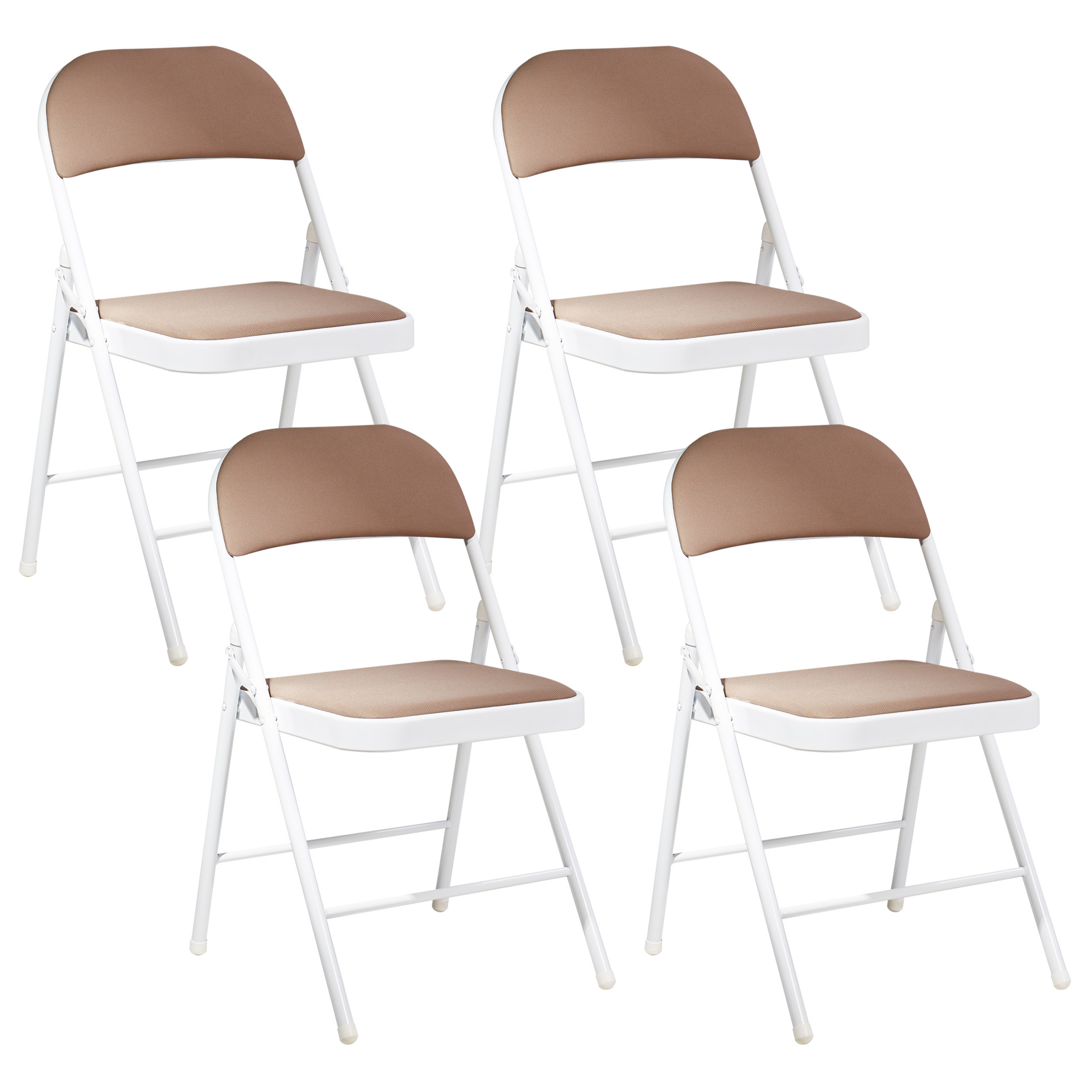 Taittotuolisetti 4 kpl SPARKS Metalli Beige/valkoinen
