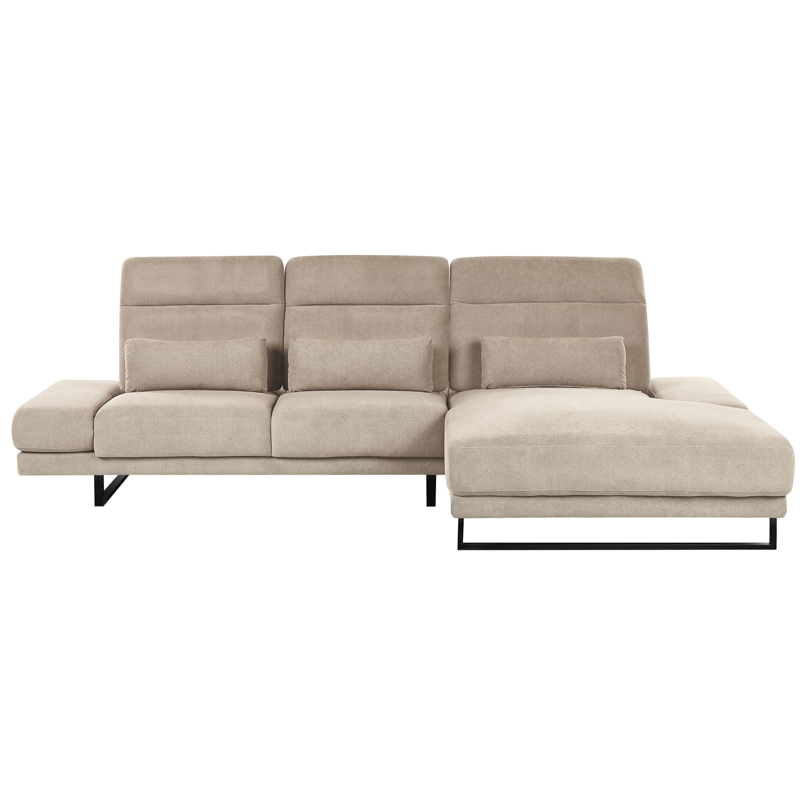 Kulmasohva IKAST  kangas Ruskeanharmaa 4-istuttava Vasen