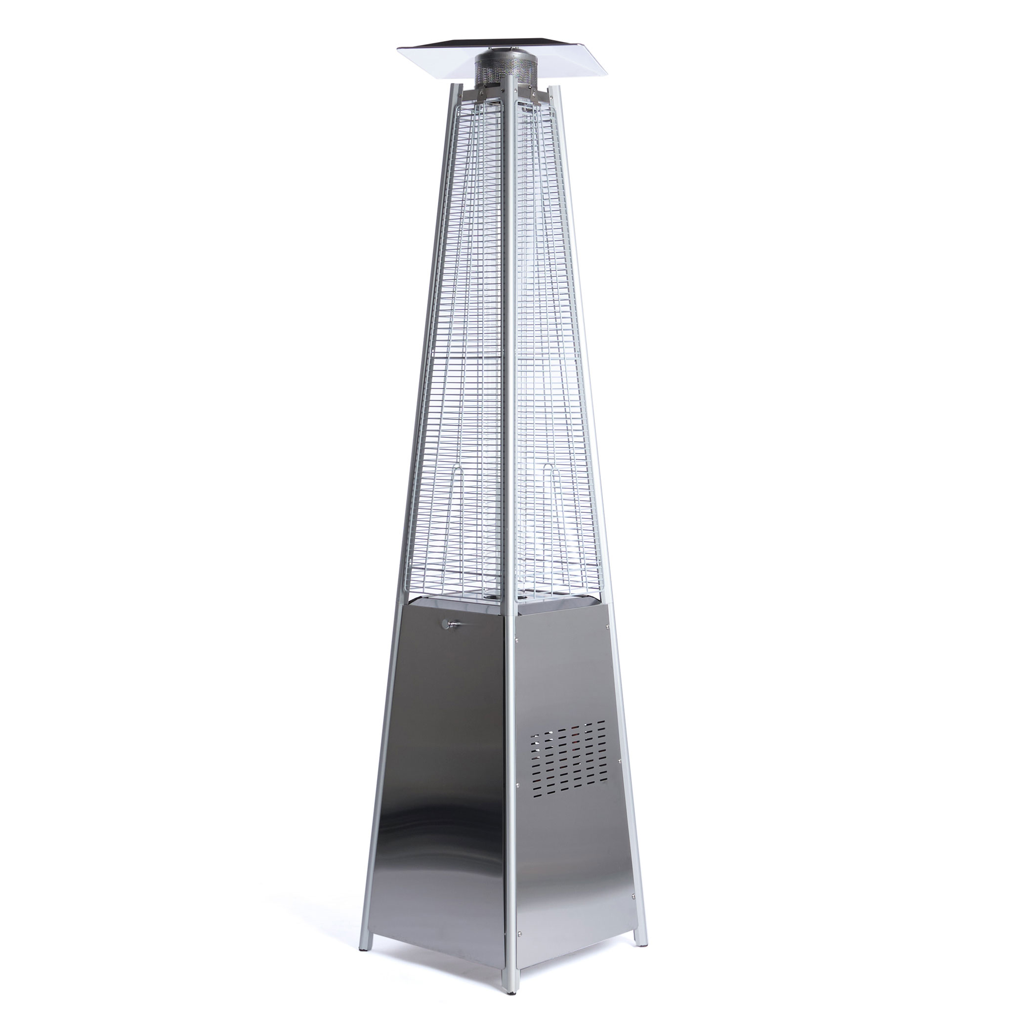 Fornorth Terassilämmitin Pyramid, 13kW kaasukäyttöinen, rosteri