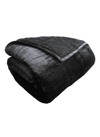 Polar Night Painopeitto 135x200cm Sherpa Black