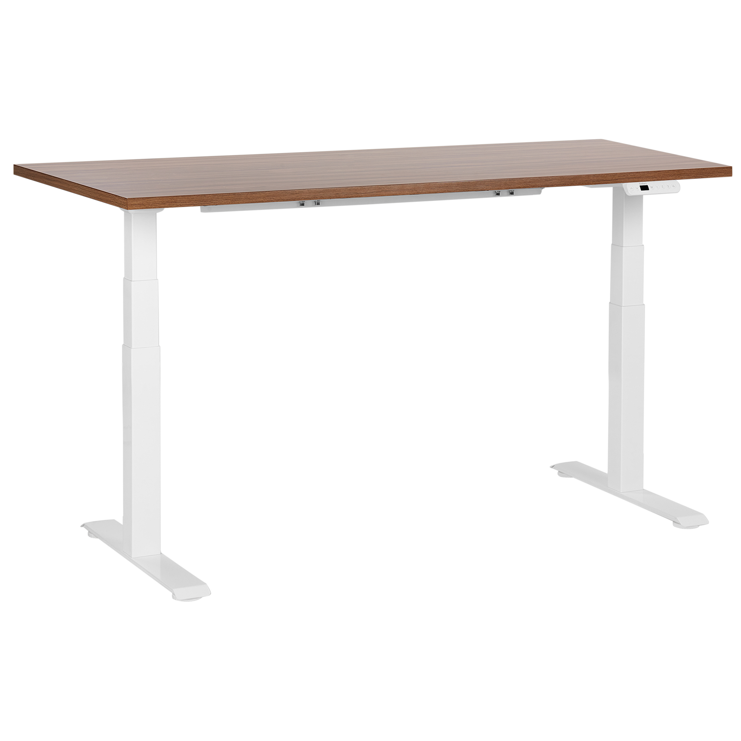 Sähkösäädettävä työpöytä DESTINES Ruskea/valkoinen 160 cm 72 cm