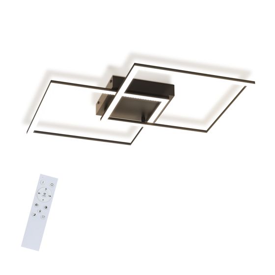 NETTLIFE LED - kattovalaisin, olohuoneen Kattovalaisin - olohuoneen, lamppu Keittiön, lamppu, himmennettävä, 52W, musta