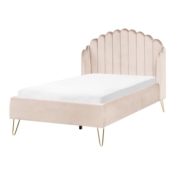 Sänky kangas AMBILLOU 120 x 200 cm Vaaleanbeige