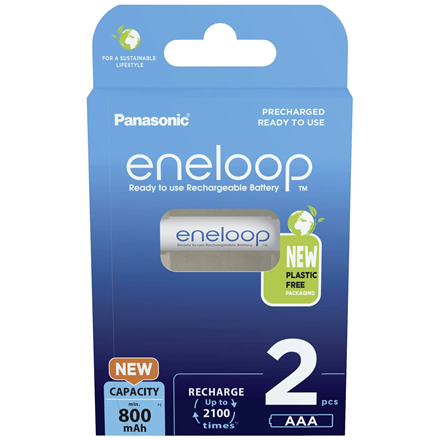 Panasonic | AAA | 800 mAh | 2 kpl | ENELOOP BK-4MCDE/2BE