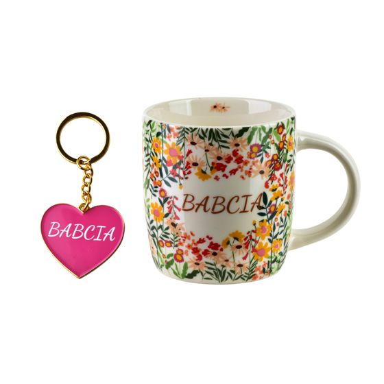 Muki avaimenperällä posliini BABCIA 350 ml 8,5x12x9 cm 1 kpl