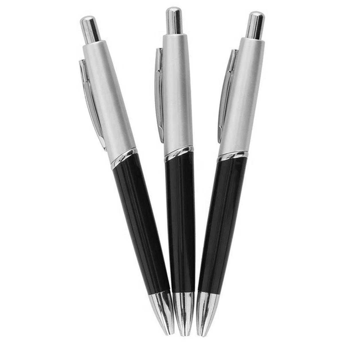 Erä 3 Kuulakynää Kärki 1mm Metalli Klipsi