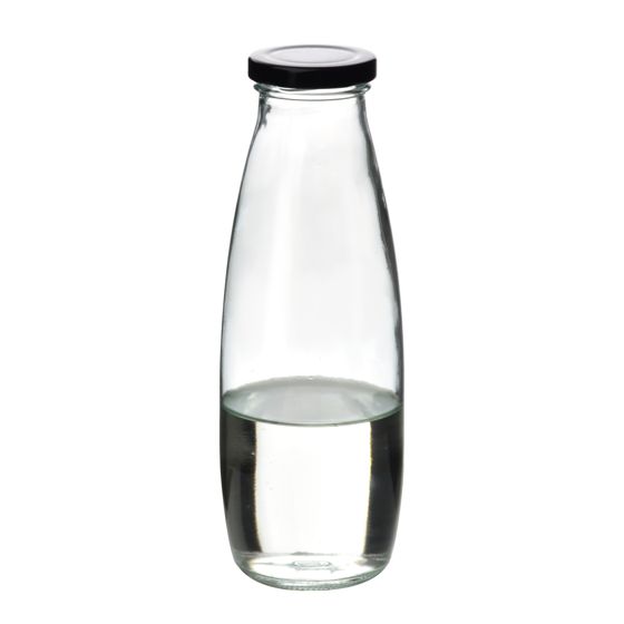 Lasipullo HOLLIE CLEAR 500 ml metallikorkilla kirkas