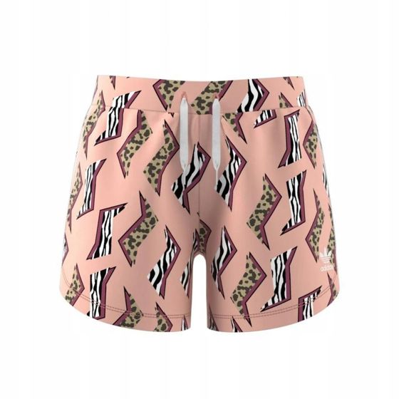 Adidas Urheilushortsit Allover Print Pink Regular Fit SHORTS 164 Y3653