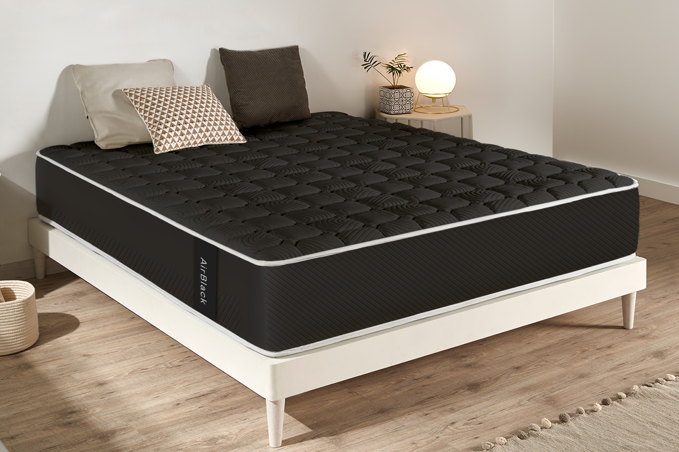 Muistivaahtopatja Air Black - 180 cm - Moonia