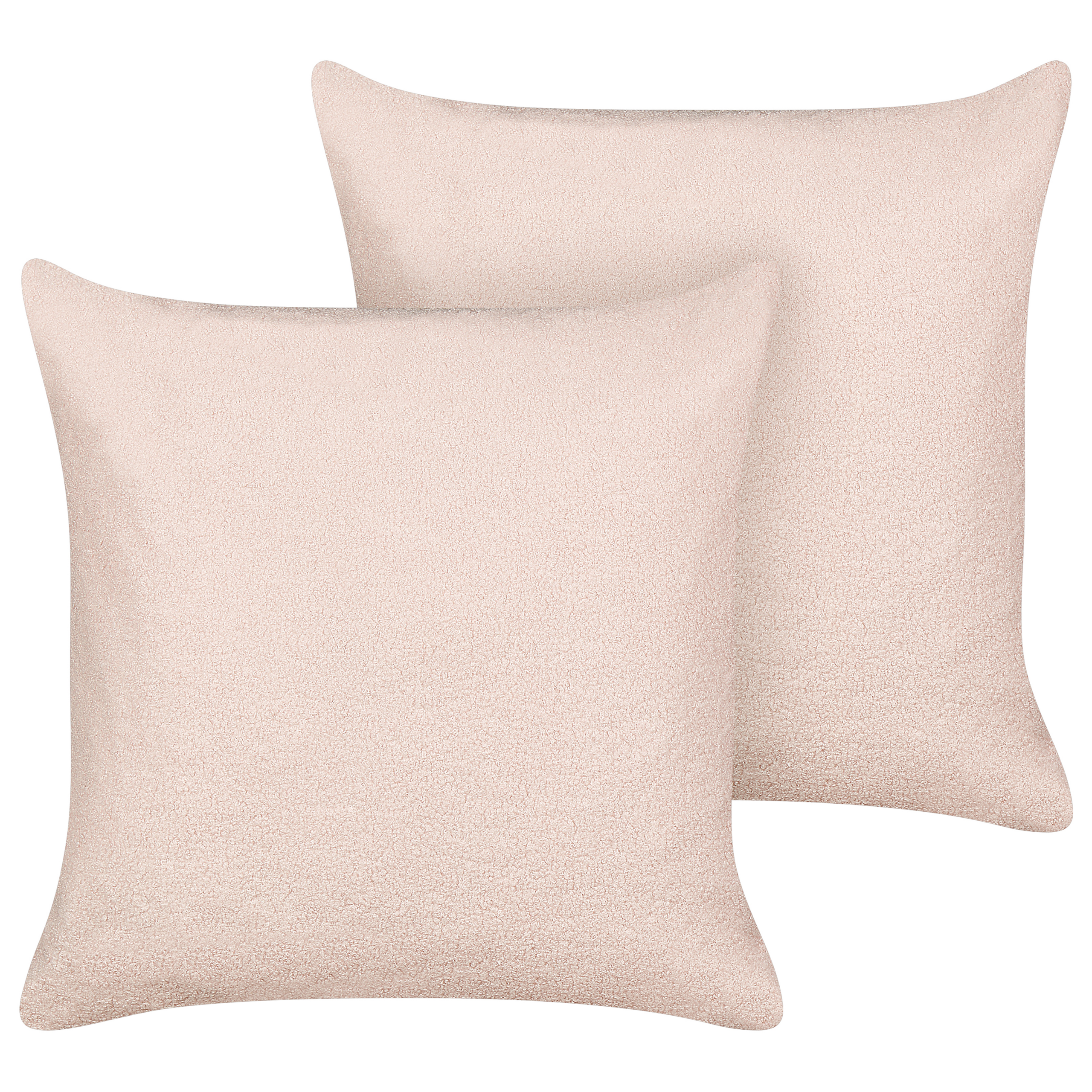 Koristetyynysetti 2 kpl LEUZEA 60 x 60 cm Buklee Pastellipinkki Hillitty