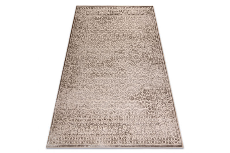 Matto AURA J1361 beige - Kehys, ornamentti, rakenteellinen, moderni 180x270 cm