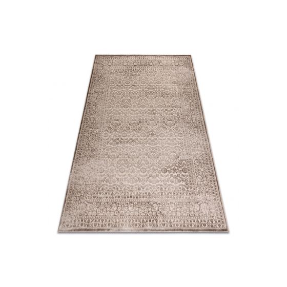 Matto AURA J1361 beige - Kehys, ornamentti, rakenteellinen, moderni 180x270 cm