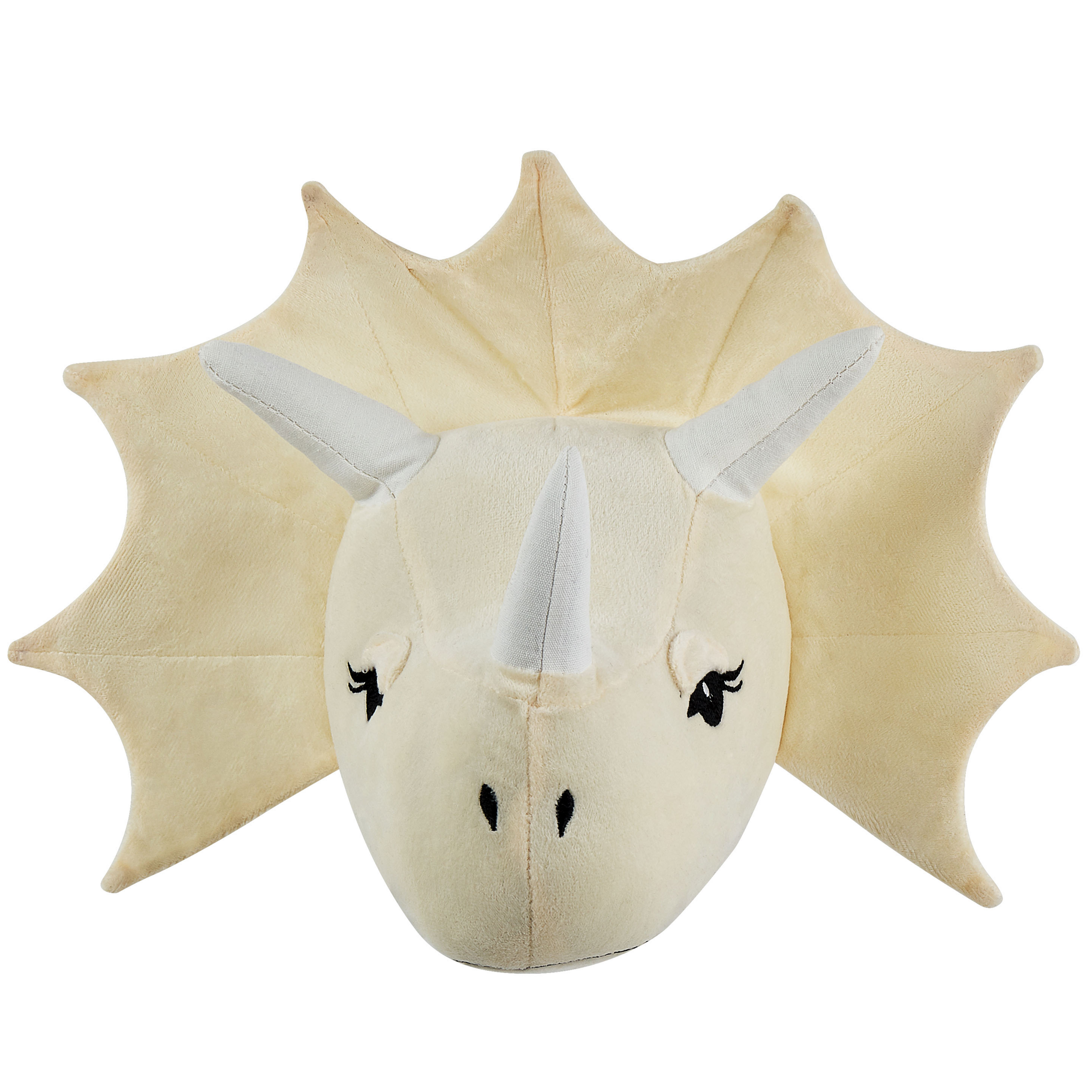 Lasten seinäkoriste Dinosaurus REXX 29 cm Puuvilla Vaaleanbeige