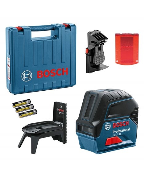 Bosch GCL 2-15 Professional -Yhdistelmälaser + RM 1 + BM 3 + Laukku