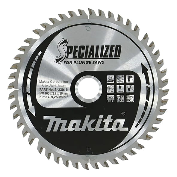 Makita Specialized -Pyörösahanterä 165x20 mm, 48 hammasta