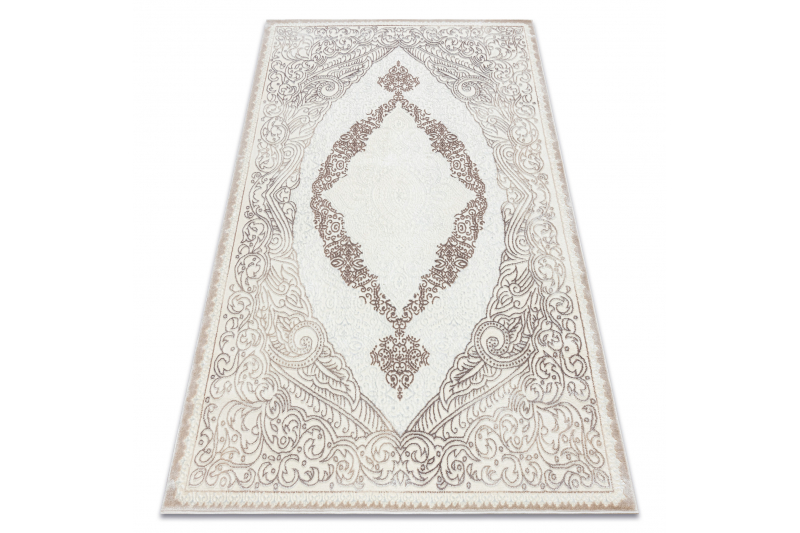 Matto CORE 8111 Koriste Vintage - rakenteellinen, kaksi kerrosta fleeceä, beige 120x170 cm