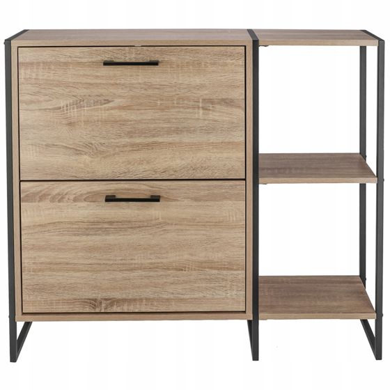 Kenkäkaappi, 2-lokeroinen kenkäteline, tilava lipasto eteiseen, PARVI