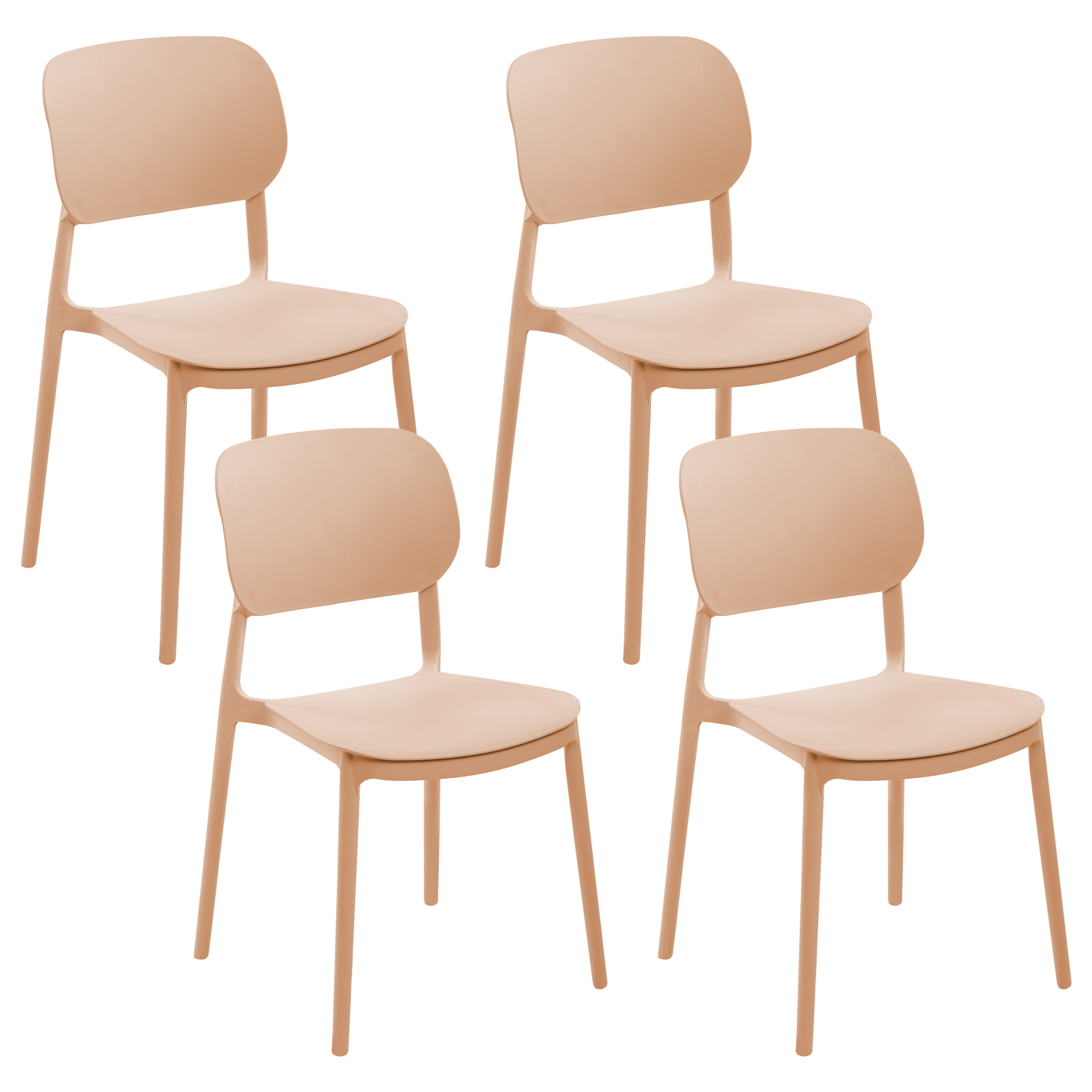 Puutarhatuolisetti 4 kpl TUPIZA Beige