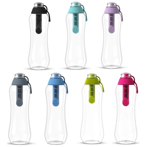 0,5L Dafi-vesisuodatinpullo + 1 monivärinen suodatin