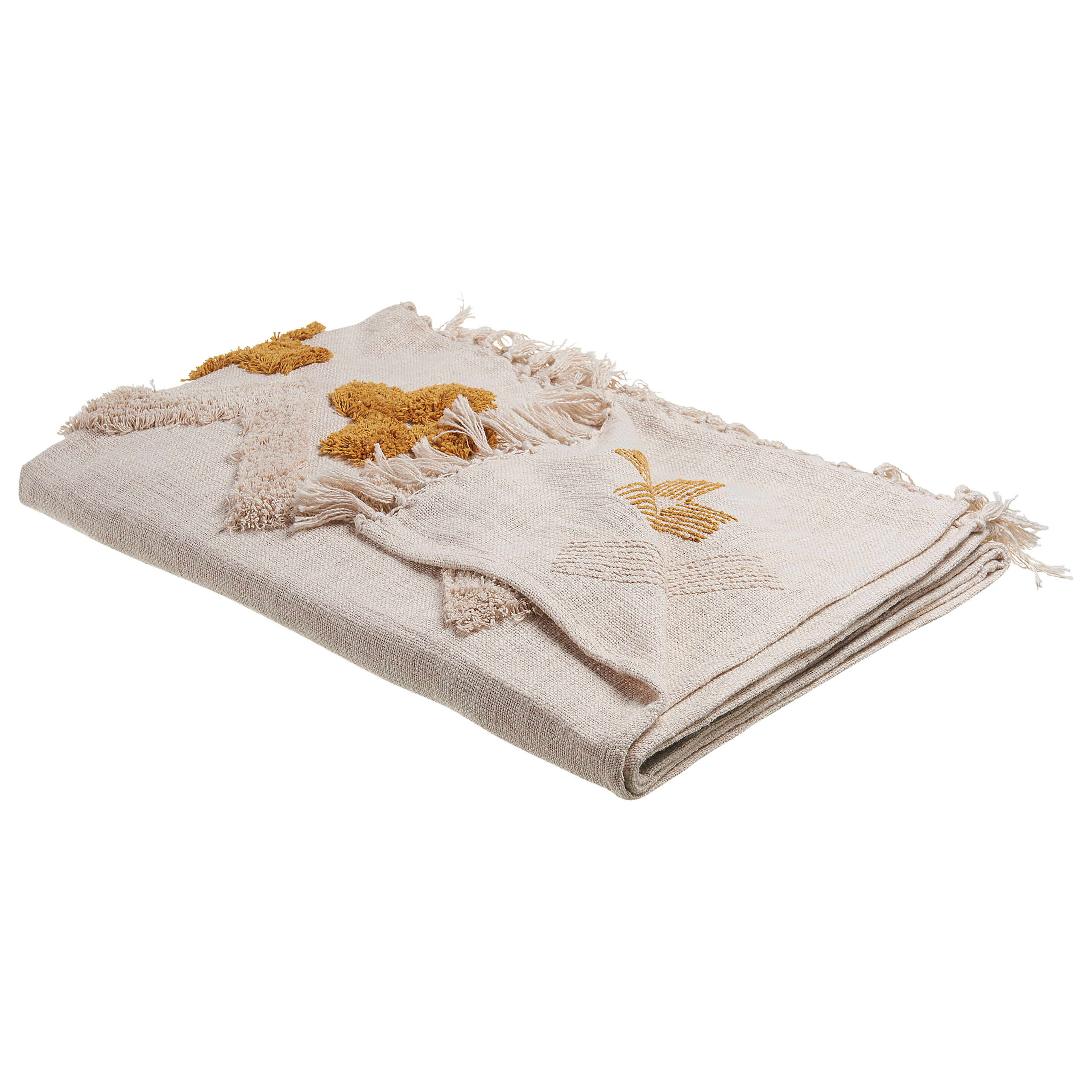 Torkkupeitto ADONI puuvilla 130 x 180 cm Beige