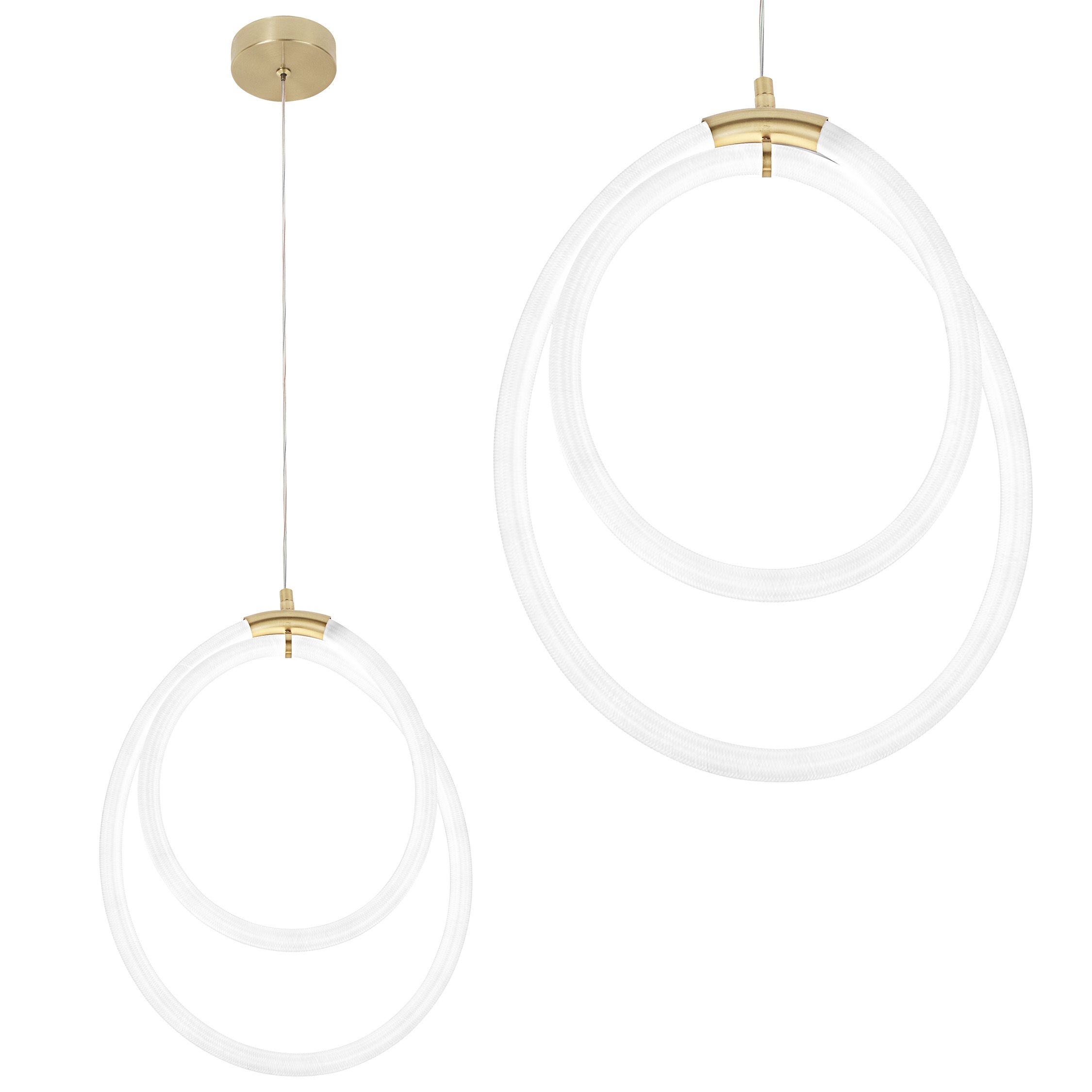 TOOLIGHT riippuva kattovalaisin LED G021-CP kulta, 36x32x36cm