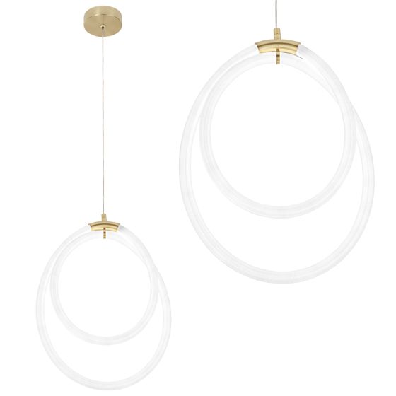 TOOLIGHT riippuva kattovalaisin LED G021-CP kulta, 36x32x36cm
