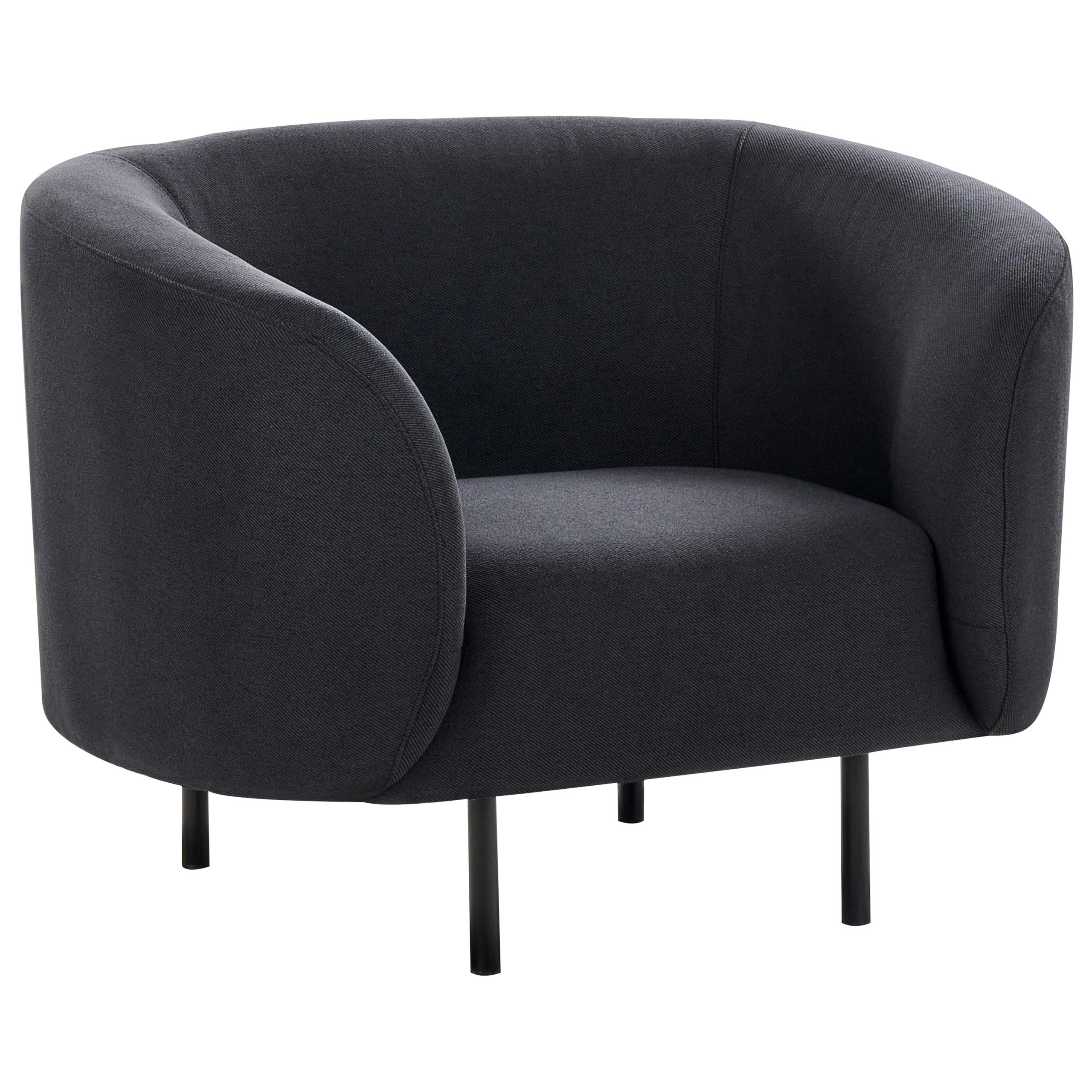 Nojatuoli LOEN kangas Musta