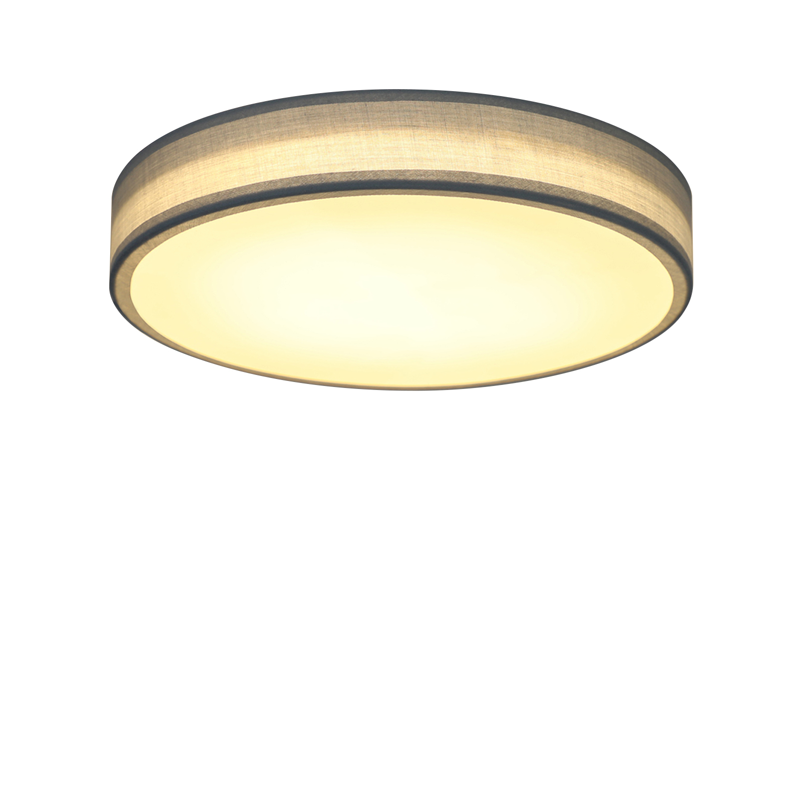 NETTLIFE LED-kattovalaisin, makuuhuoneeseen, moderni, kangasvarjostin, pyöreä, 3000 K, 12 W