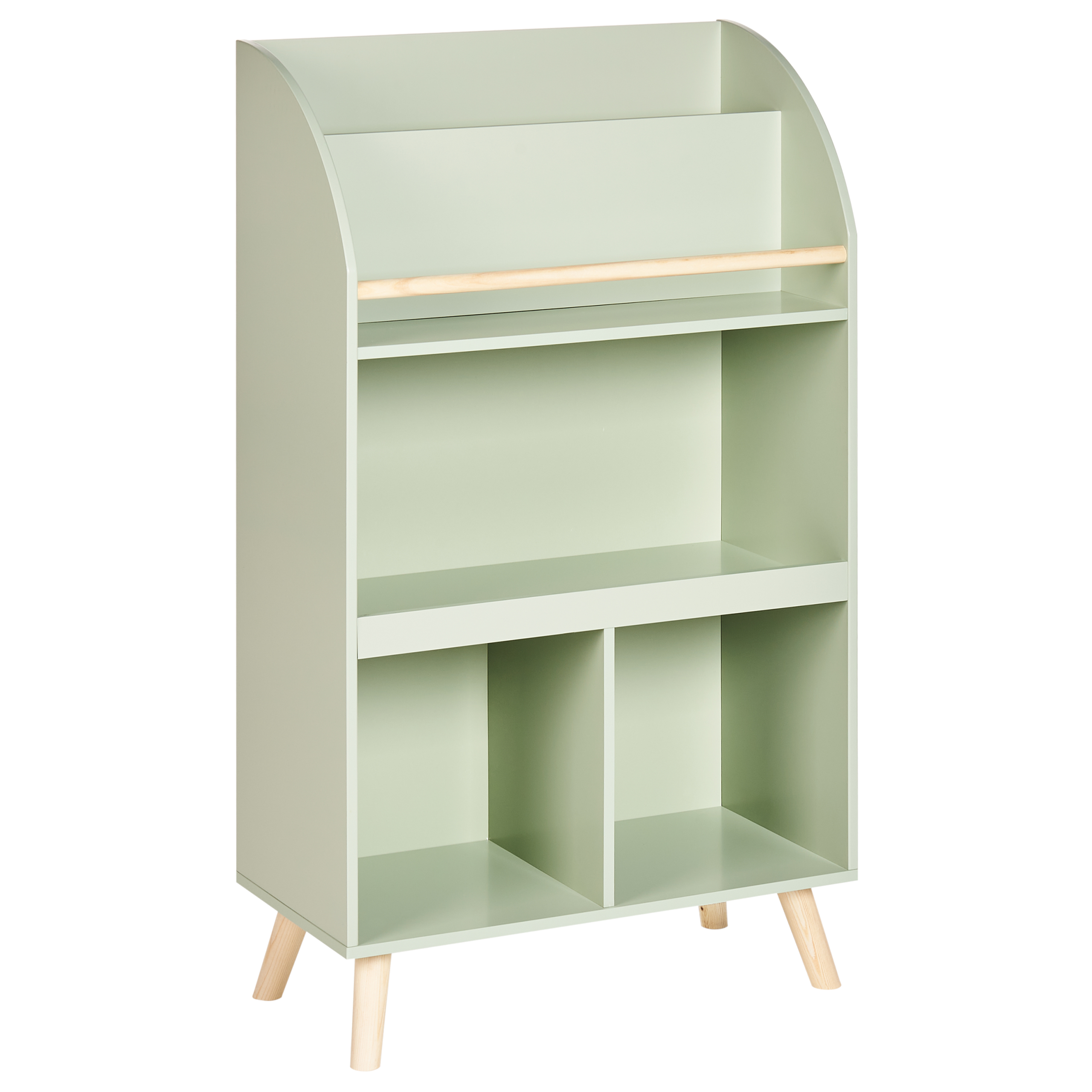 Kirjahylly 3-tasoinen LILOET 102 cm Vaaleanvihreä