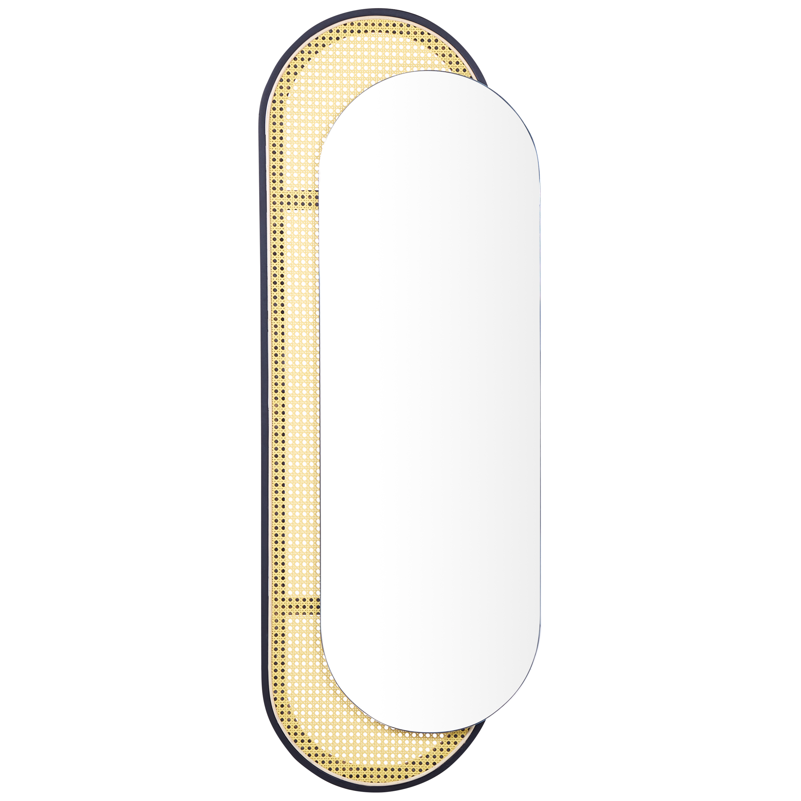 Seinäpeili CREIL 51 cm 143 cm Polyrottinki Luonnonväri