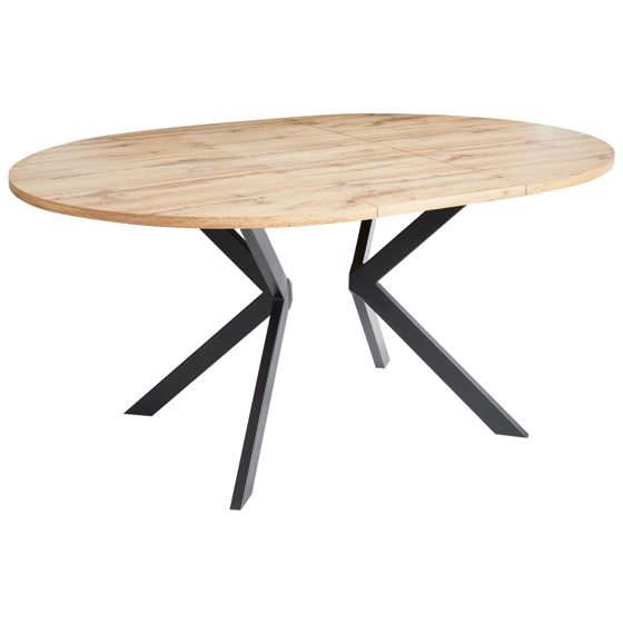 Jatkettava ruokapöytä CARLEA Vaaleanruskea 120/160 cm 120 cm