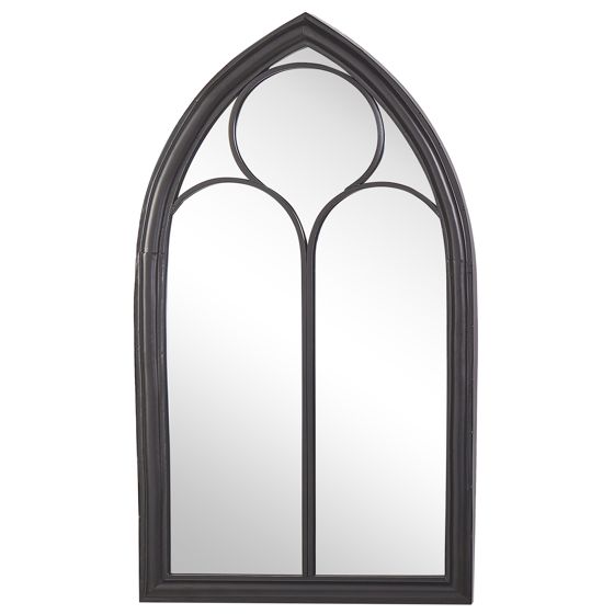 Seinäpeili TRELLY 62 cm 113 cm Metalli Musta