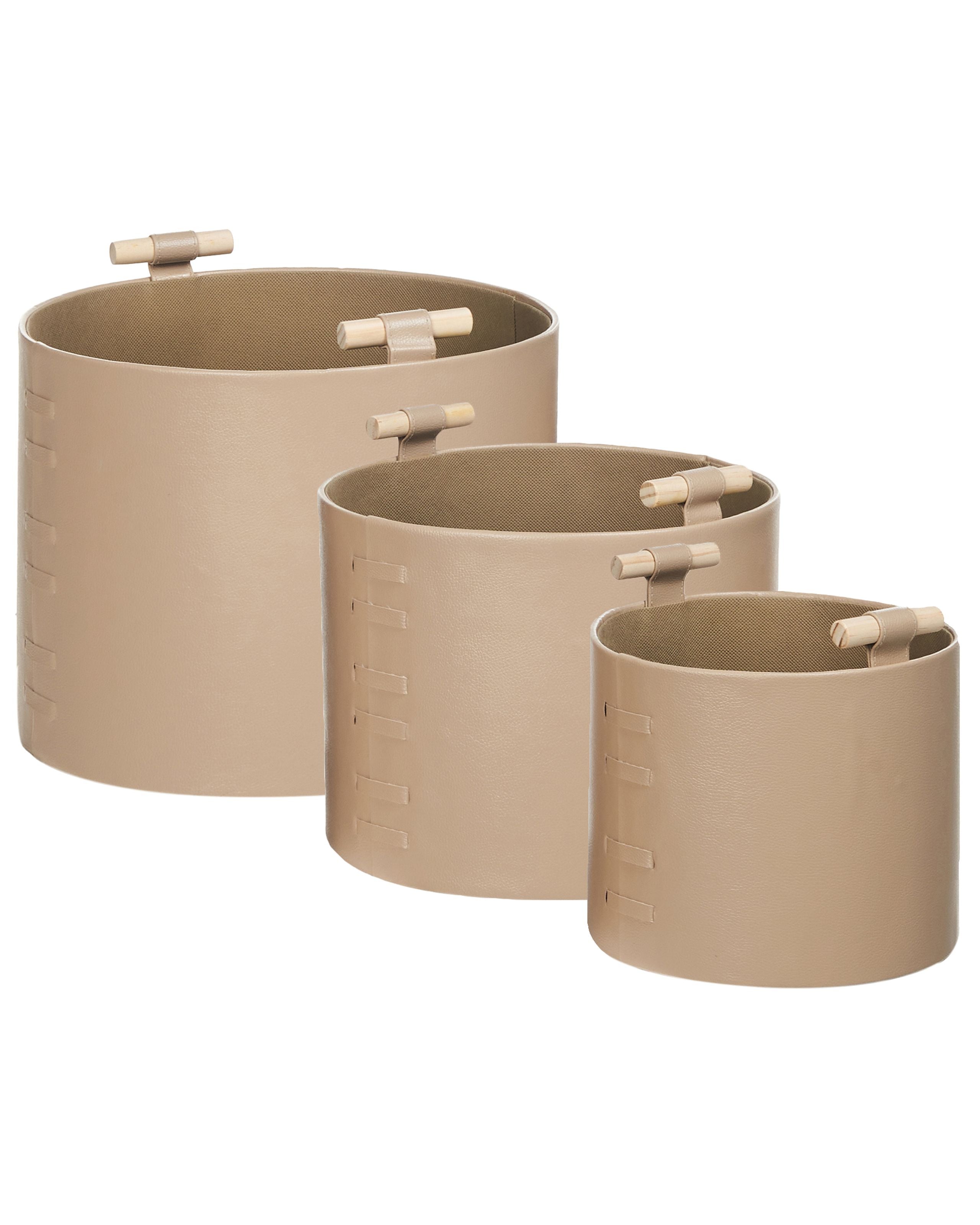 Korisetti 3 kpl ARAM Keinonahka Beige