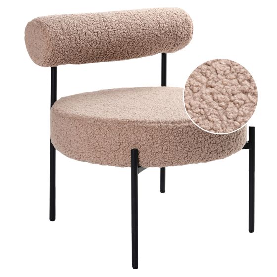 Nojatuoli ALPHA buklee Ruskeanharmaa