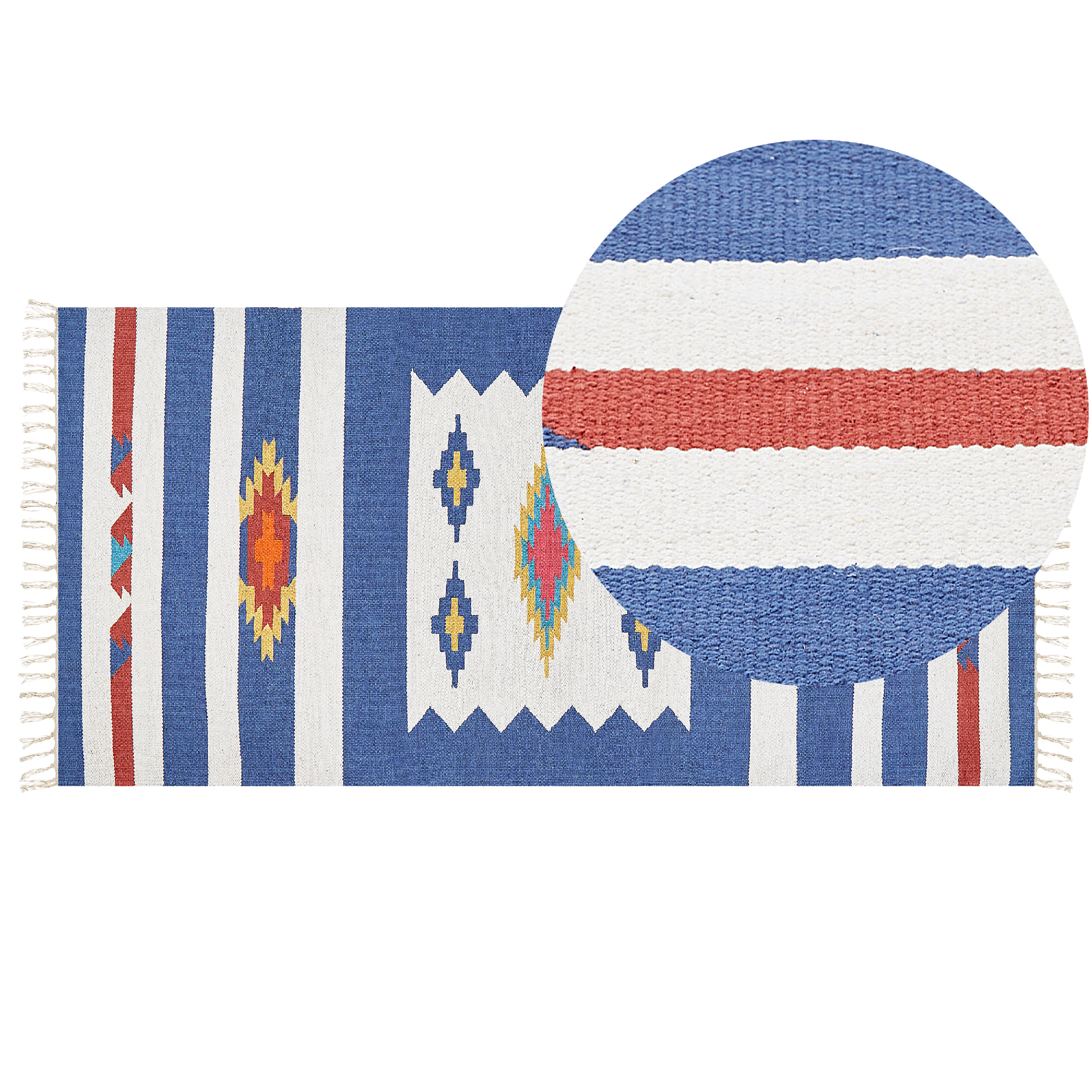 Matto VARSER Monivärinen 80 x 150 cm puuvilla Kelim-matto