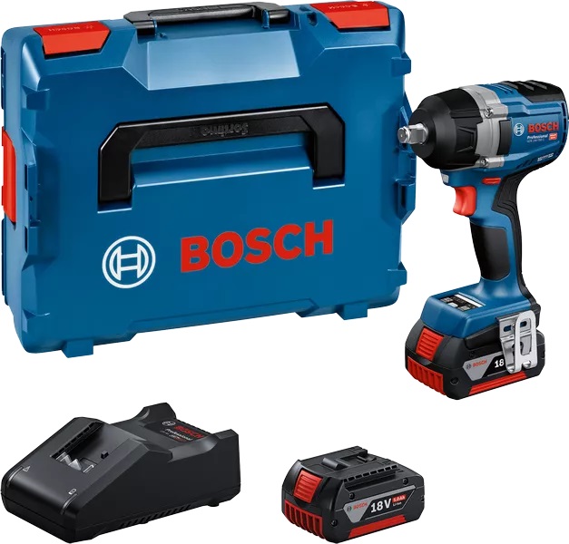 Bosch GDS 18V-750 C Professional -Iskumutterinväännin 2x 5,0 Ah