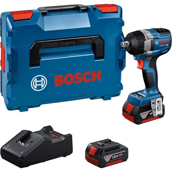 Bosch GDS 18V-750 C Professional -Iskumutterinväännin 2x 5,0 Ah