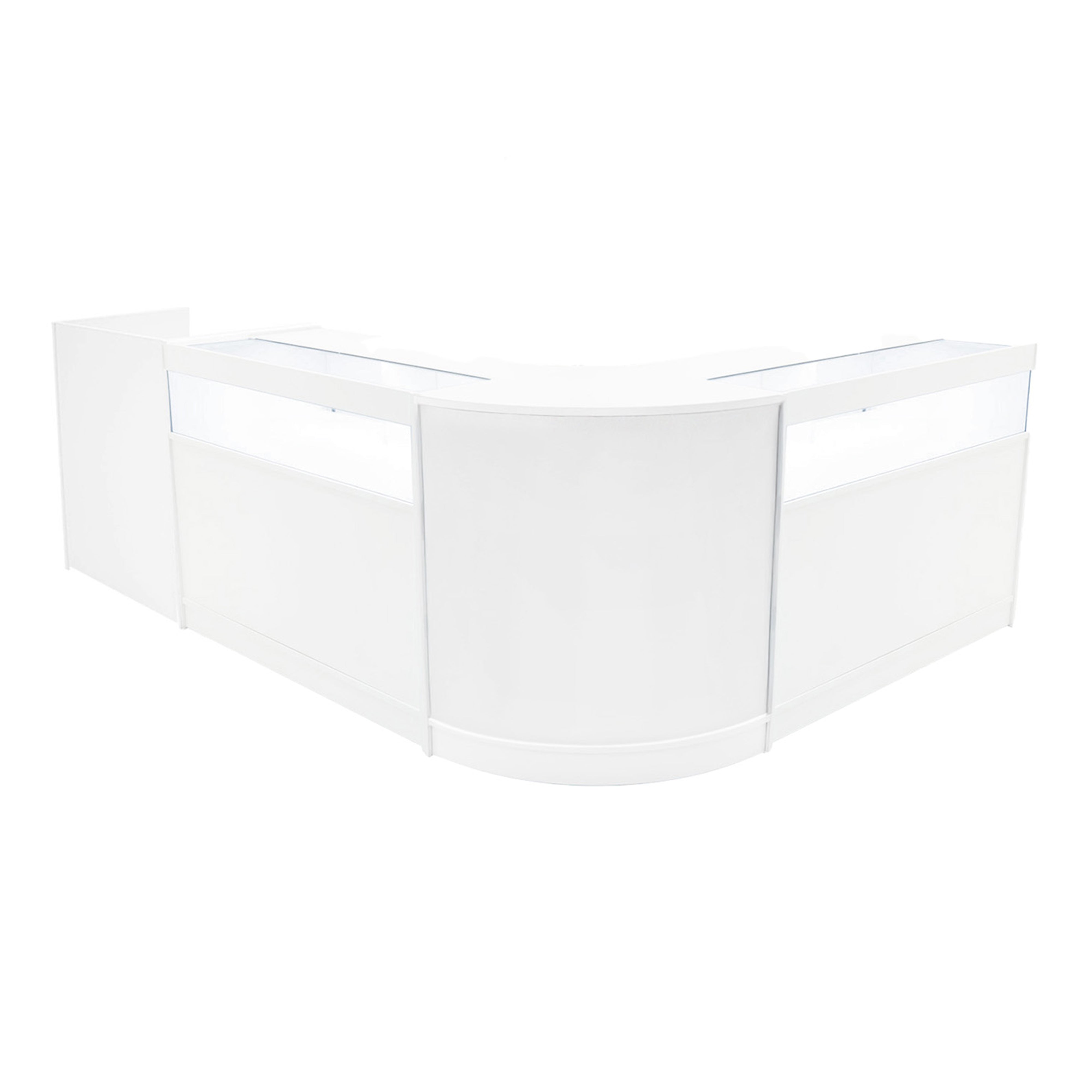 Luna LED-myymälätiskisarja CM60, TB60 ja 2 x B1200 - Valkoinen
